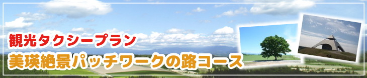 観光タクシープラン　美瑛絶景パッチワークの路コース