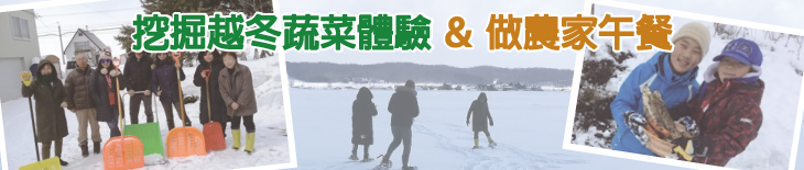 挖掘越冬蔬菜＆做農家午餐（冬期）