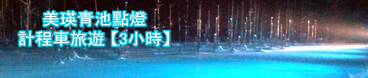 觀光計程車 美瑛青池點燈 半日遊（冬期）